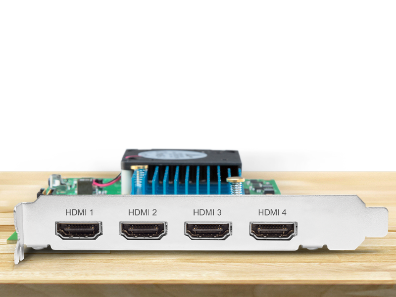 Tarjeta AJA KONA HDMI para captura y monitorización de vídeo HDMI profesional en sistemas de edición.