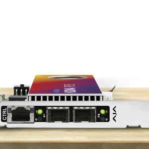 Tarjeta AJA KONA IP25 para captura y reproducción profesional de vídeo IP SMPTE ST 2110.