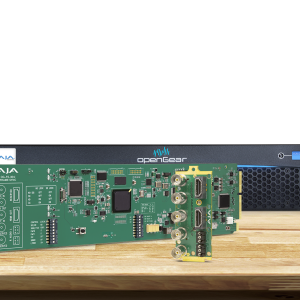 Módulo OpenGear AJA OG-FS-Mini para sincronización y conversión profesional de señales de vídeo.