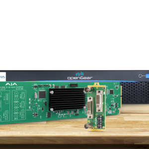 Tarjeta OpenGear AJA OG-ROI-DVI para conversión profesional DVI a SDI.