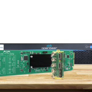 Tarjeta OpenGear AJA OG-ROI-HDMI para conversión profesional HDMI a SDI.