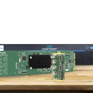 Tarjeta OpenGear AJA OG-ROI-SDI para escalado y conversión profesional SDI.