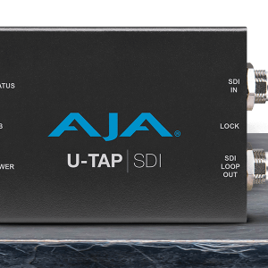 Capturadora AJA U-TAP SDI para captura profesional de vídeo SDI mediante USB.