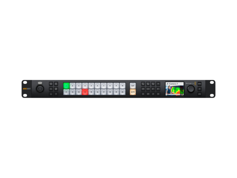 ATEM 2 M/E Constellation 4K mezclador profesional SDI 4K con arquitectura 2 M/E para producción broadcast en directo.