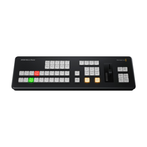 ATEM Micro Panel panel compacto de control para switchers ATEM con T-bar y botones programables para producción en directo.