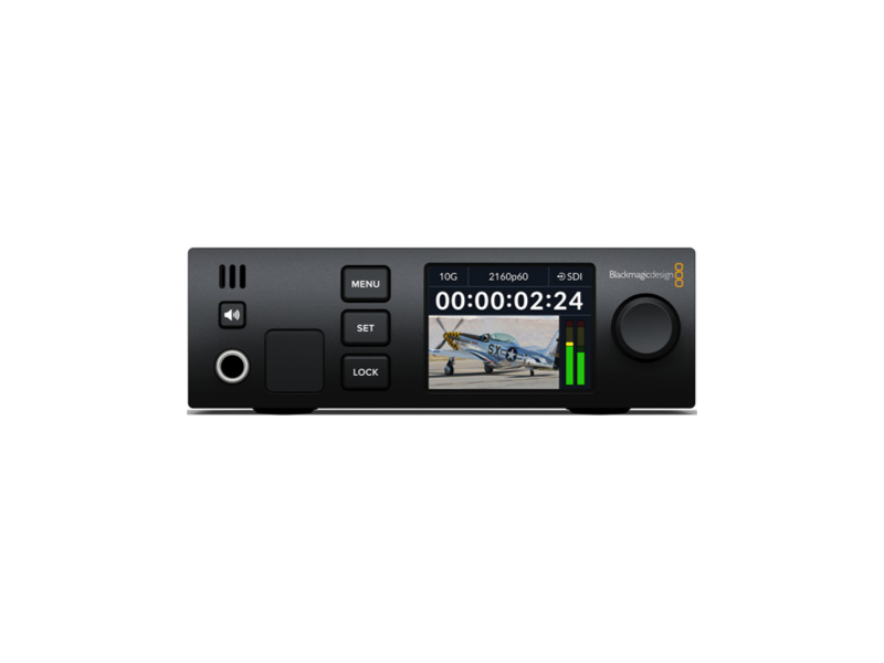 Conversor Blackmagic 2110 IP SDI to HDMI 12G profesional para monitorización de vídeo IP SMPTE ST 2110 y SDI en pantallas HDMI.