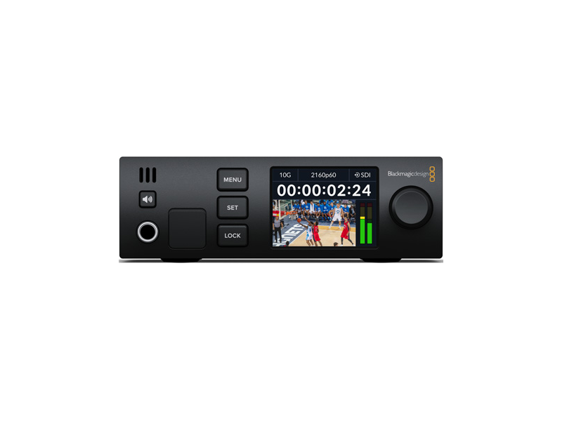 Conversor Blackmagic 2110 IP UpDownCross 12G profesional para escalado y conversión SMPTE ST 2110 y SDI 12G en producción broadcast.