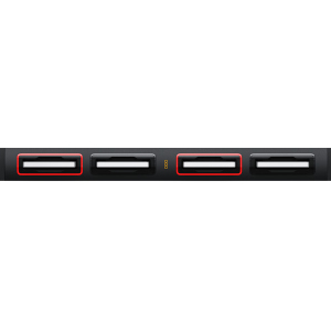 Sistema de almacenamiento compartido Blackmagic Cloud Dock 4 en formato rack 1U, equipado con cuatro bahías frontales para unidades SSD SATA, puertos Ethernet 10G de alta velocidad, monitorización HDMI y diseño profesional para entornos broadcast y postproducción.