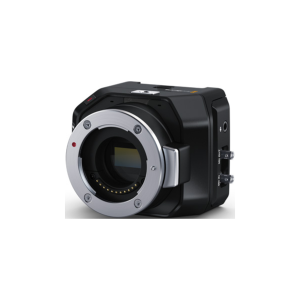 Cámara Blackmagic Micro Studio Camera 4K G2 ultracompacta con sensor Micro Cuatro Tercios, conectividad 12G-SDI, control remoto ATEM y diseño para producción en directo profesional.