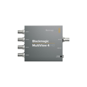 Blackmagic MultiView 4 HD monitor profesional multiview para supervisar cuatro fuentes de vídeo HD simultáneamente.