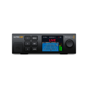 Blackmagic Streaming Decoder 4K decodificador profesional para recibir streaming en directo y convertirlo en salida SDI/HDMI hasta 4K.