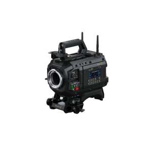 Cámara Blackmagic PYXIS 12K con cuerpo modular tipo box camera, sensor Full Frame RGBW de 12K, pantalla táctil HDR de 4 pulgadas, montura L activa, doble ranura CFexpress y conectividad Ethernet 10G para producción cinematográfica profesional.