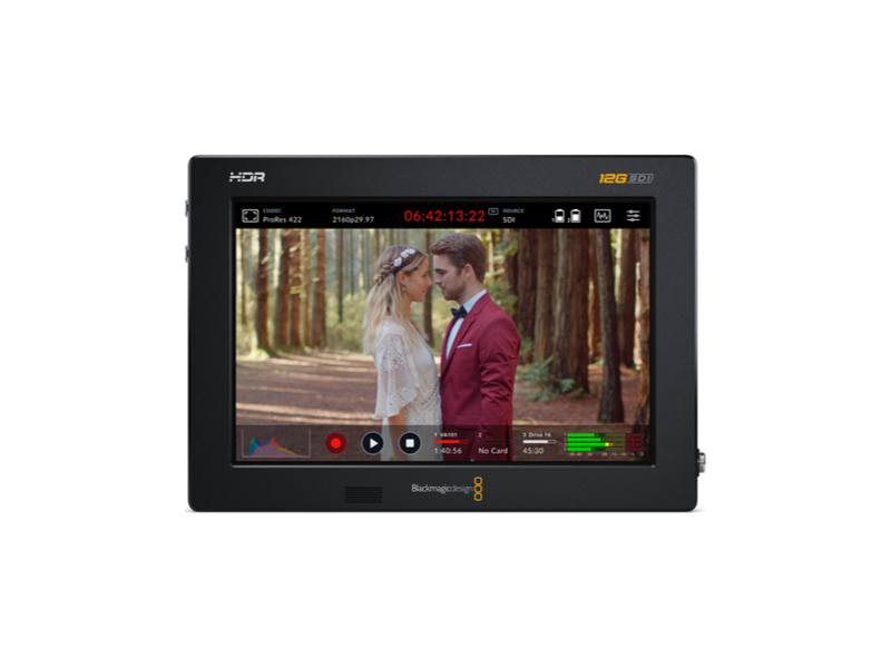 Blackmagic Video Assist 7” 12G HDR monitor grabador portátil profesional con SDI y HDMI para producción cinematográfica y broadcast.