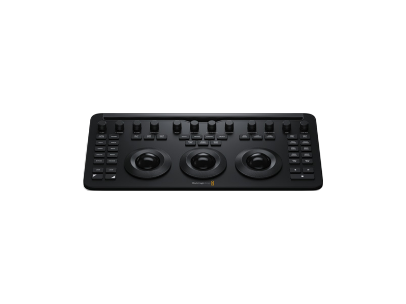 Blackmagic DaVinci Resolve Micro Color Panel panel compacto de corrección de color para DaVinci Resolve con controles básicos físicos.