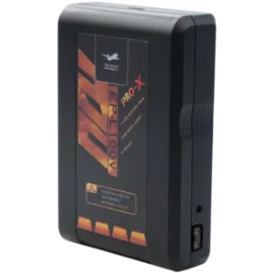 Batería profesional PRO-X EP-L100 disponible en versiones V-Mount y Gold Mount con salida D-Tap y puerto USB.