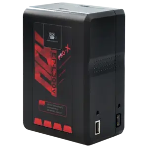 Batería profesional PRO-X EP-L300 de 293 Wh disponible en versiones V-Mount y Gold Mount con salida D-Tap y puerto USB.