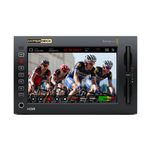 Blackmagic HyperDeck Extreme 8K HDR grabador profesional 8K con Quad 12G-SDI, HDMI y soporte HDR para producción broadcast avanzada.