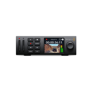Blackmagic HyperDeck Studio HD Mini grabador profesional compacto SDI/HDMI para producción broadcast HD y sistemas de emisión.