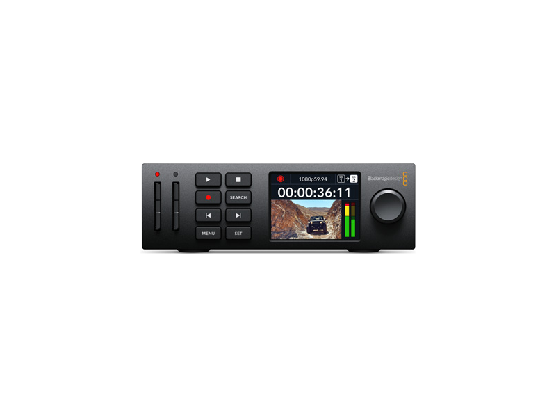Blackmagic HyperDeck Studio HD Mini grabador profesional compacto SDI/HDMI para producción broadcast HD y sistemas de emisión.