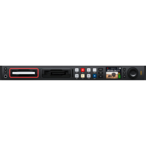Blackmagic HyperDeck Studio HD Pro grabador profesional 3G-SDI y HDMI para producción broadcast en HD.