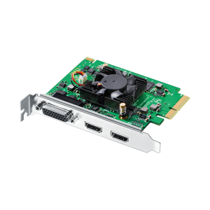 Tarjeta Blackmagic Intensity Pro 4K PCIe con entrada y salida HDMI 4K, soporte hasta 2160p30 y diseño interno para captura y reproducción de vídeo profesional en PC.