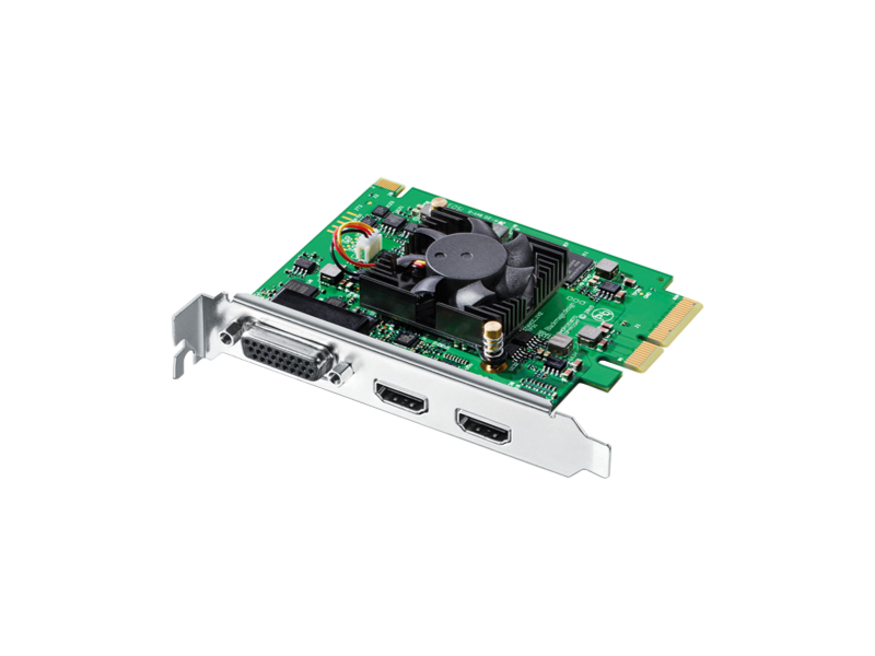 Tarjeta Blackmagic Intensity Pro 4K PCIe con entrada y salida HDMI 4K, soporte hasta 2160p30 y diseño interno para captura y reproducción de vídeo profesional en PC.