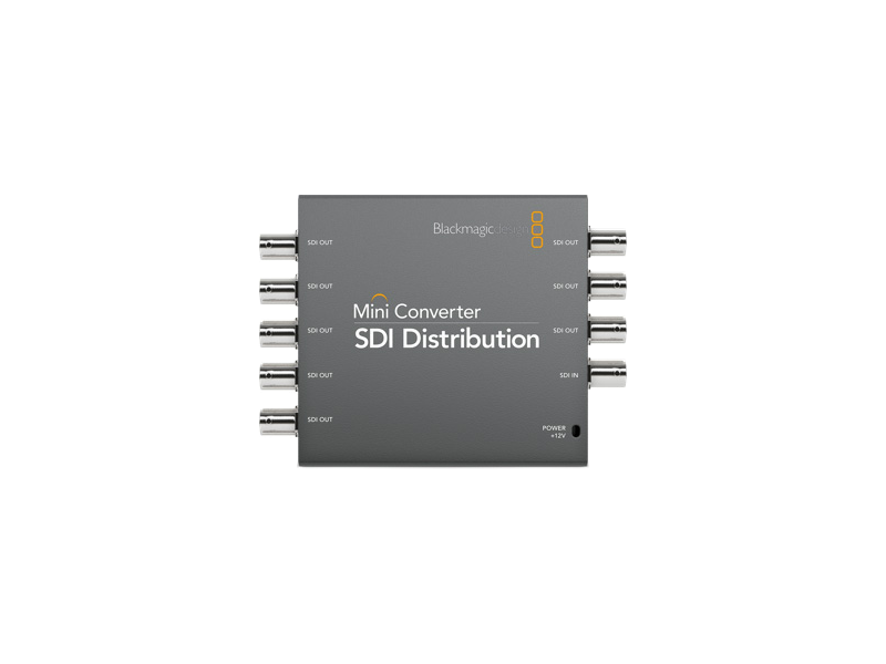 Distribuidor Blackmagic Mini Converter SDI Distribution profesional para múltiples salidas SDI en entornos broadcast y producción AV.