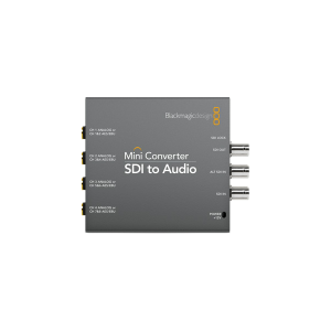Conversor Blackmagic Mini Converter SDI to Audio profesional para extracción de audio desde señales SDI en entornos broadcast y AV.