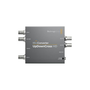 Conversor Blackmagic Mini Converter UpDownCross HD profesional para escalado y conversión de vídeo SD y HD en entornos broadcast.