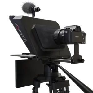 Teleprompter Fortinge NOA III para tabletas de hasta 13 pulgadas con cristal 70/30, compatible con cámaras DSLR y ENG.