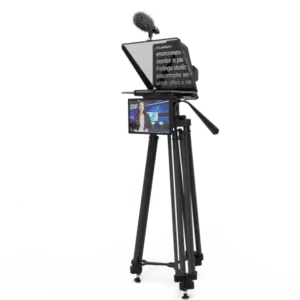 Teleprompter Fortinge NOA III para tabletas de hasta 13 pulgadas con cristal 70/30, compatible con cámaras DSLR y ENG.