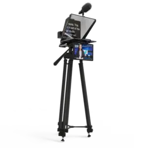 Teleprompter Fortinge NOA III para tabletas de hasta 13 pulgadas con cristal 70/30, compatible con cámaras DSLR y ENG.