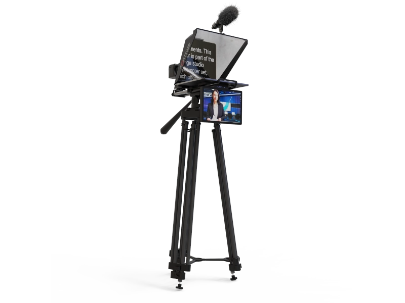 Teleprompter Fortinge NOA III para tabletas de hasta 13 pulgadas con cristal 70/30, compatible con cámaras DSLR y ENG.