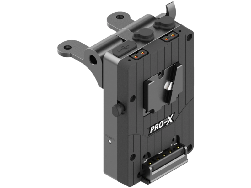 Placa de alimentación PRO-X XP-MV-FX6 para Sony FX6 compatible con baterías V-Mount e integrada con doble salida P-Tap, USB y XLR.