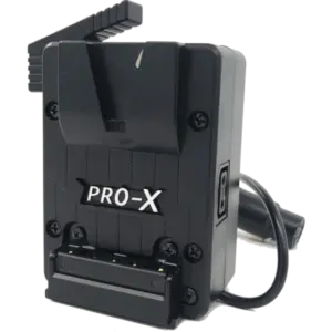 Placa de alimentación PRO-X XP-NV-C300 para Canon C300 Mark III y Canon C500 Mark II compatible con baterías Micro V-Mount.