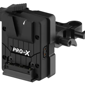 Placa PRO-X XP-NV-Rail para barras de 15 mm compatible con baterías Micro V-Mount e integrada con dos salidas P-Tap.