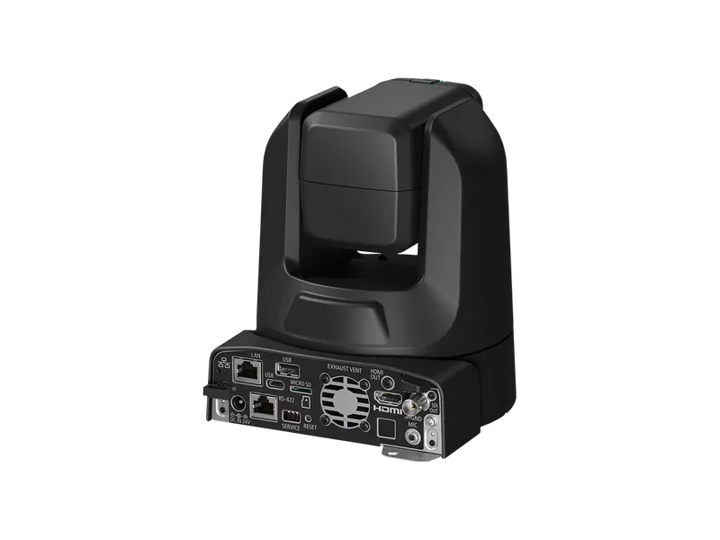 Cámara PTZ Canon CR-N300 4K UHD con zoom óptico 20x, salidas HDMI y SDI y conectividad IP profesional para producción remota.
