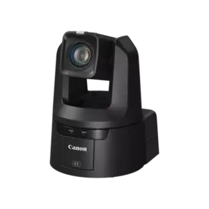 Cámara PTZ Canon CR-N500 con sensor CMOS tipo 1.0, zoom óptico 15x, salida 12G-SDI y conectividad IP profesional para retransmisiones y producción audiovisual avanzada.