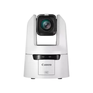 Cámara PTZ Canon CR-N500 con sensor CMOS tipo 1.0, zoom óptico 15x, salida 12G-SDI y conectividad IP profesional para retransmisiones y producción audiovisual avanzada.