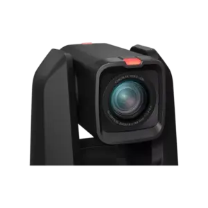 Cámara PTZ Canon CR-N500 con sensor CMOS tipo 1.0, zoom óptico 15x, salida 12G-SDI y conectividad IP profesional para retransmisiones y producción audiovisual avanzada.