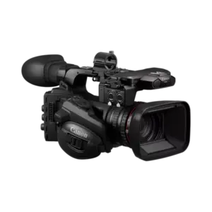 Videocámara profesional Canon XF605 con objetivo Serie L, sensor CMOS de 1 pulgada, pantalla táctil, salida 12G-SDI y grabación UHD 4K para producción broadcast y ENG.