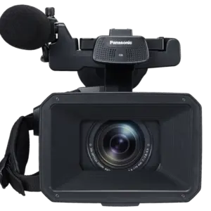 Videocámara Panasonic AG-CX350 4K UHD con sensor MOS de 1", objetivo Leica Dicomar 20x, grabación HDR, streaming IP y salida 3G-SDI.
