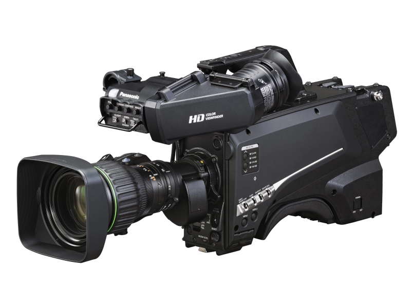 Cámara de estudio Panasonic AK-HC3900GSJ con sensor MOS de 11,14 MP, montura B4, HDR, transmisión por fibra óptica y actualización opcional a 4K.