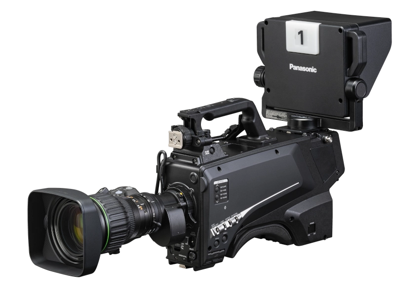 Cámara de estudio Panasonic AK-HC3900GSJ con sensor MOS de 11,14 MP, montura B4, HDR, transmisión por fibra óptica y actualización opcional a 4K.