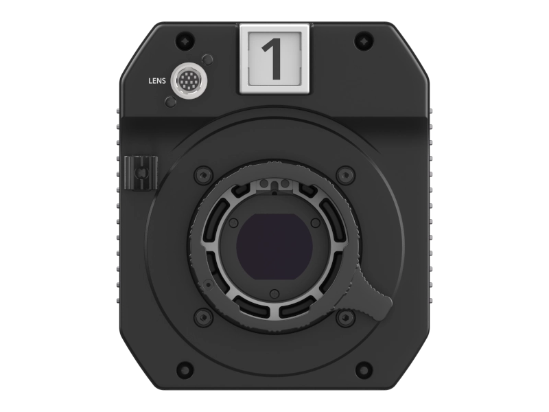 Cámara Panasonic AK-UBX100 tipo Box Camera con sensor MOS de 19,29 MP, montura B4, doble 12G-SDI y conectividad IP profesional.