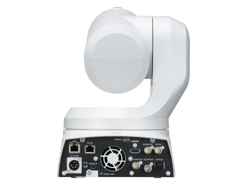 Cámara PTZ Panasonic AW-UE150A 4K con sensor MOS de tipo 1,0", zoom óptico 20x, NDI® High Bandwidth, 12G-SDI, fibra óptica y Auto Tracking integrado.