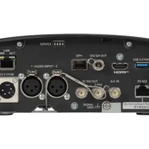 Cámara PTZ Panasonic AW-UE160 4K con sensor MOS de 1", zoom óptico 20x, PDAF, AI Auto Framing, 12G-SDI, NDI®, SRT y PoE++.