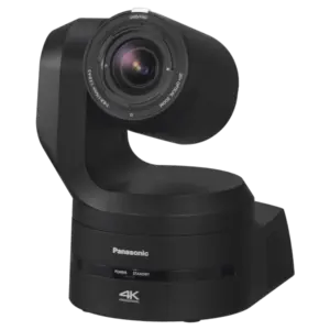 Cámara PTZ Panasonic AW-UE160 4K con sensor MOS de 1", zoom óptico 20x, PDAF, AI Auto Framing, 12G-SDI, NDI®, SRT y PoE++.