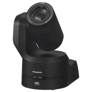 Cámara PTZ Panasonic AW-UE160 4K con sensor MOS de 1", zoom óptico 20x, PDAF, AI Auto Framing, 12G-SDI, NDI®, SRT y PoE++.