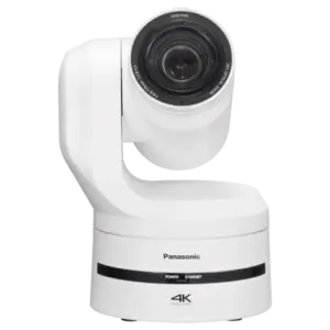 Cámara PTZ Panasonic AW-UE160 4K con sensor MOS de 1", zoom óptico 20x, PDAF, AI Auto Framing, 12G-SDI, NDI®, SRT y PoE++.